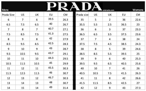 prada clothes size chart